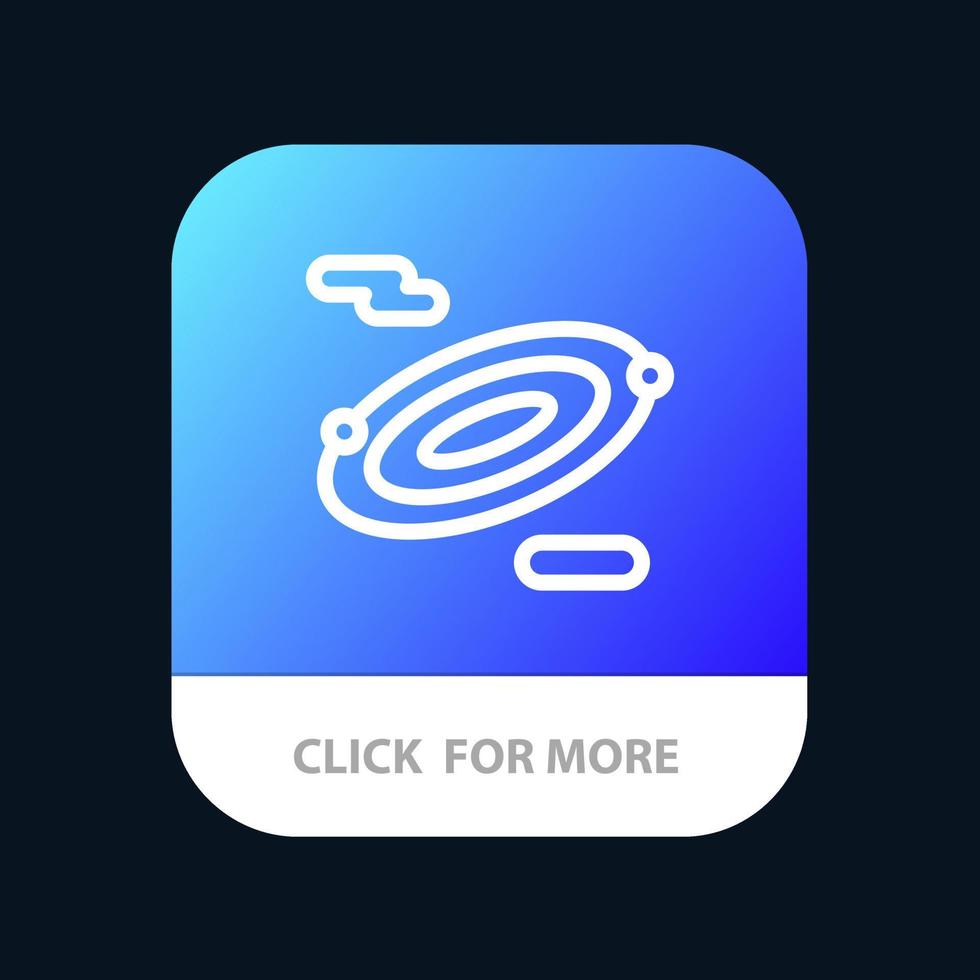 Rotation Science Space Mobile App Button Android and IOS Line Version vector