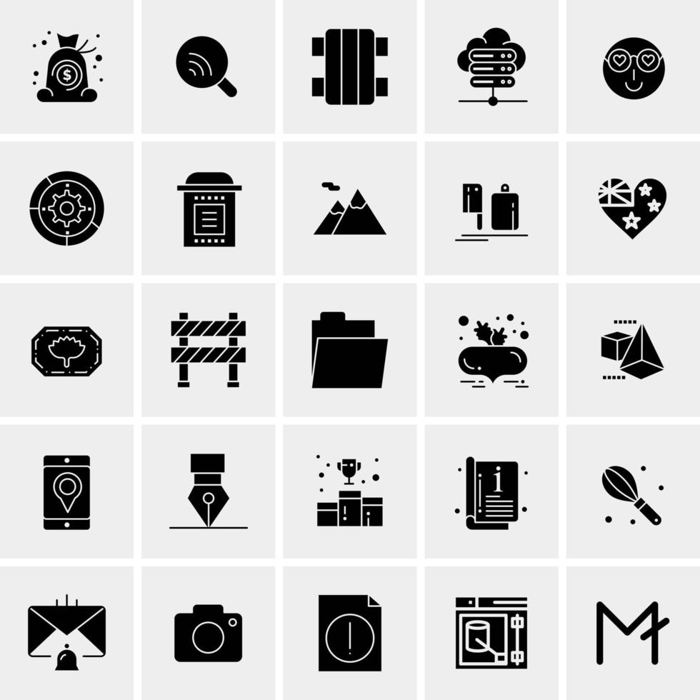 25 Universal Business Icons Vector Creative Icon Illustration to use in web and Mobile Related project