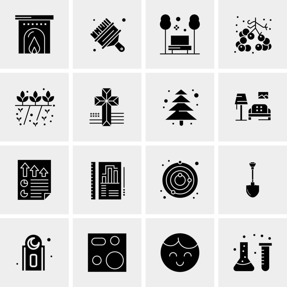 16 Universal Business Icons Vector Creative Icon Illustration to use in web and Mobile Related project