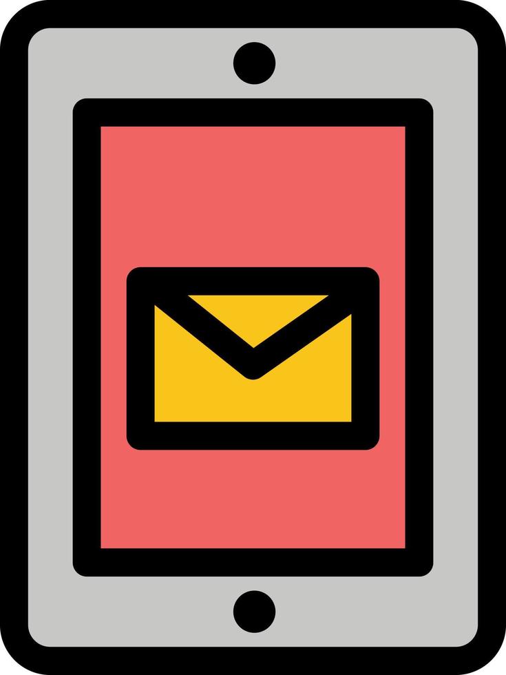 plantilla de banner de icono de vector de icono de color plano de soporte de servicio de chat móvil