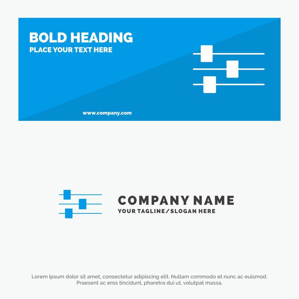 Design Edit Tool SOlid Icon Website Banner and Business Logo Template vector