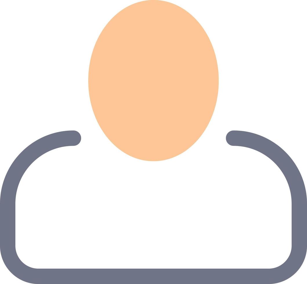 Administrator Man User  Flat Color Icon Vector icon banner Template