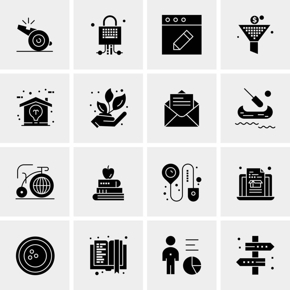 16 Universal Business Icons Vector Creative Icon Illustration to use in web and Mobile Related project