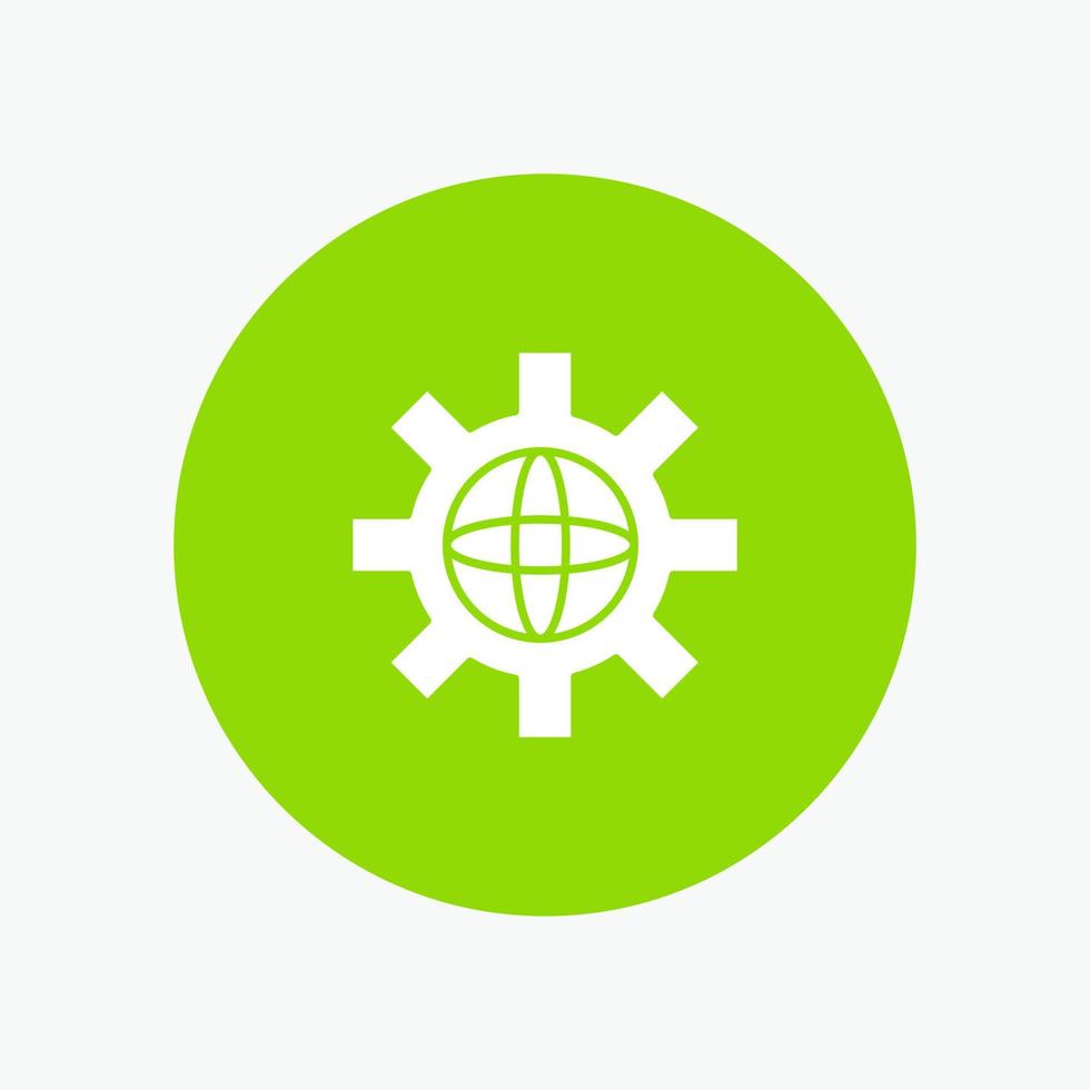 World Globe Setting Technical vector