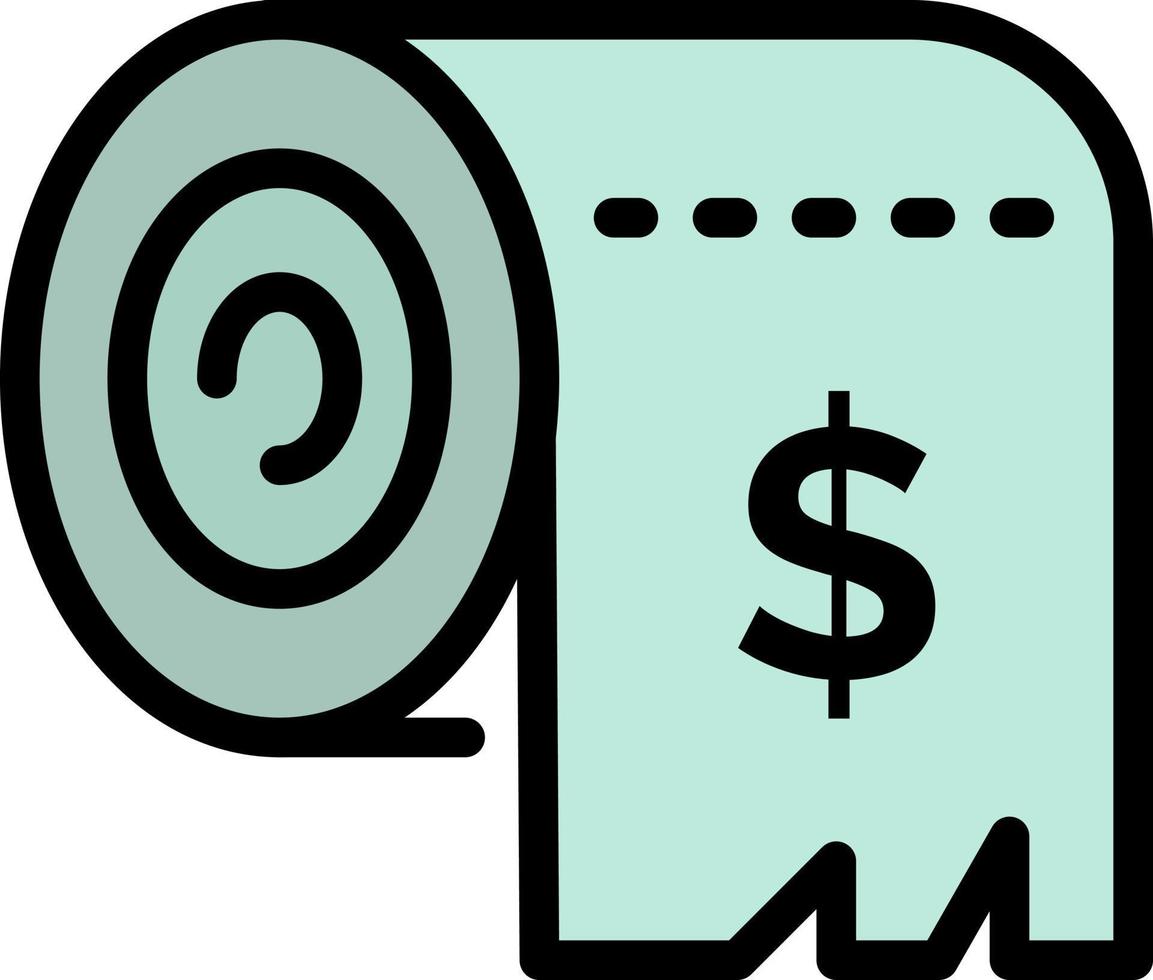 presupuesto consumo costos gastos finanzas color plano icono vector icono banner plantilla