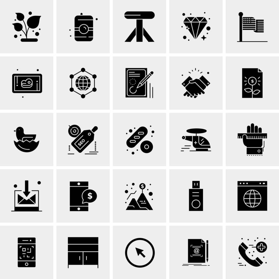 25 Universal Business Icons Vector Creative Icon Illustration to use in web and Mobile Related project