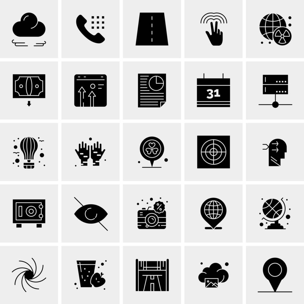 25 Universal Business Icons Vector Creative Icon Illustration to use in web and Mobile Related project