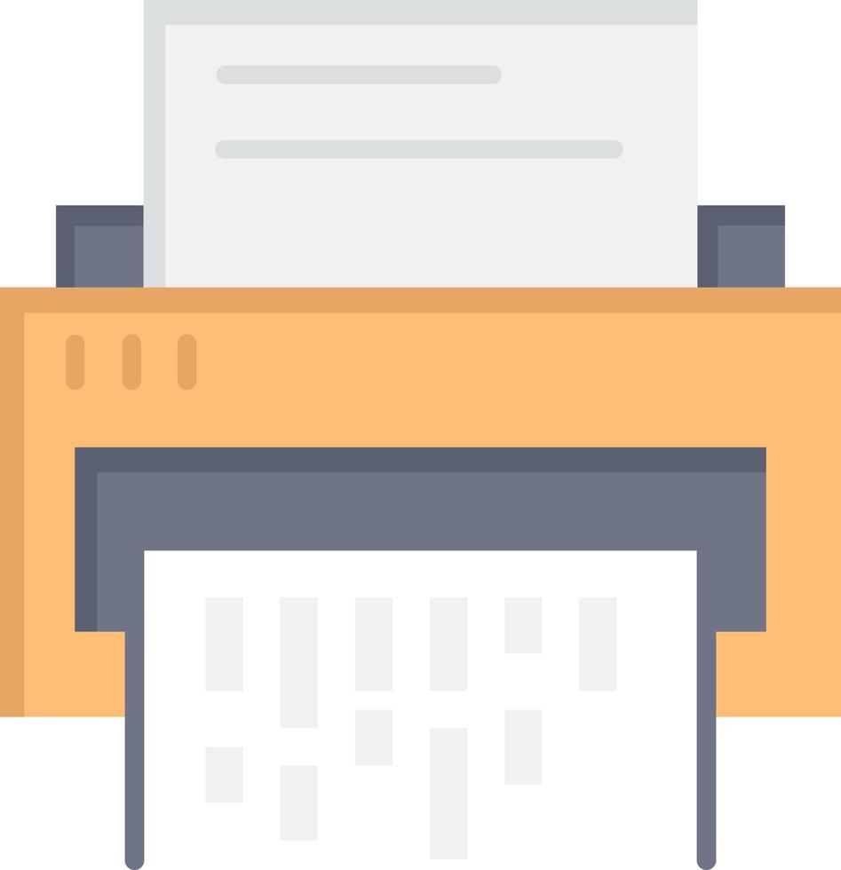 Confidential Data Delete Document File Information Shredder  Flat Color Icon Vector icon banner Template