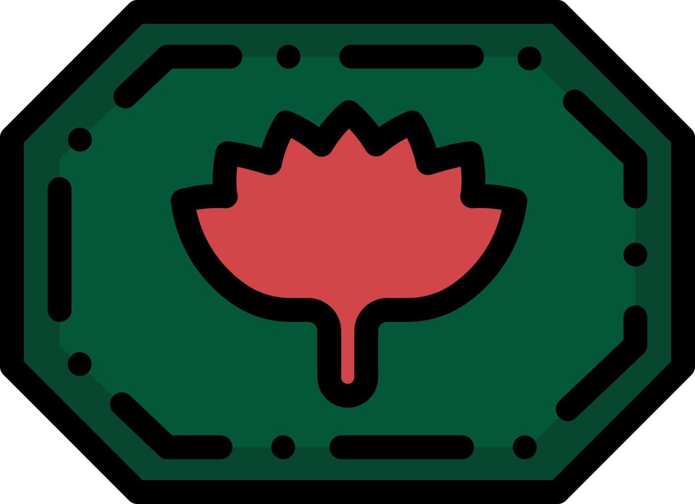 etiqueta de bangladesh bangladesh monograma bangla empresa logotipo plantilla color plano vector