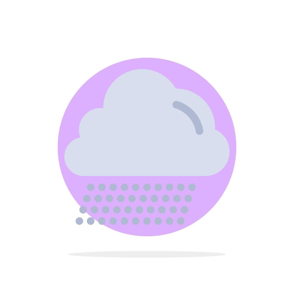 nube lluvia canadá resumen círculo fondo plano color icono vector