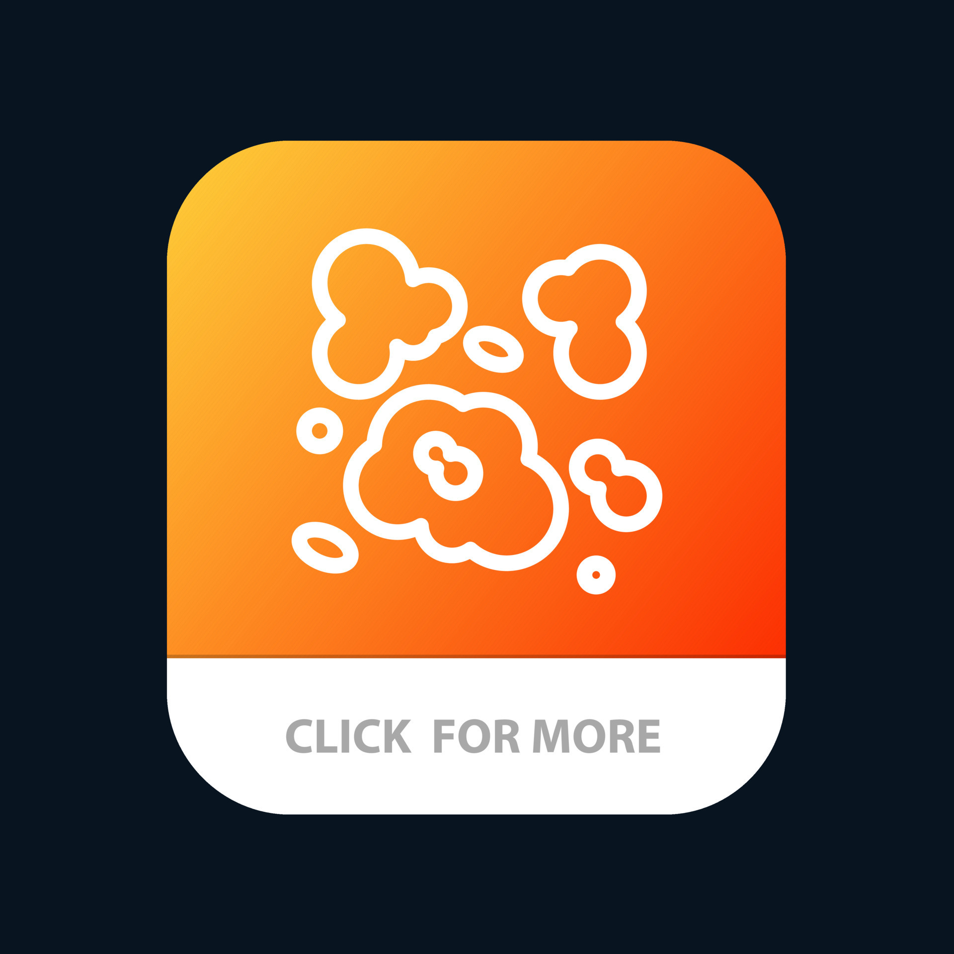 Air Dust Environment Pollution Mobile App Button Android and IOS Line Version 19128271 Vector