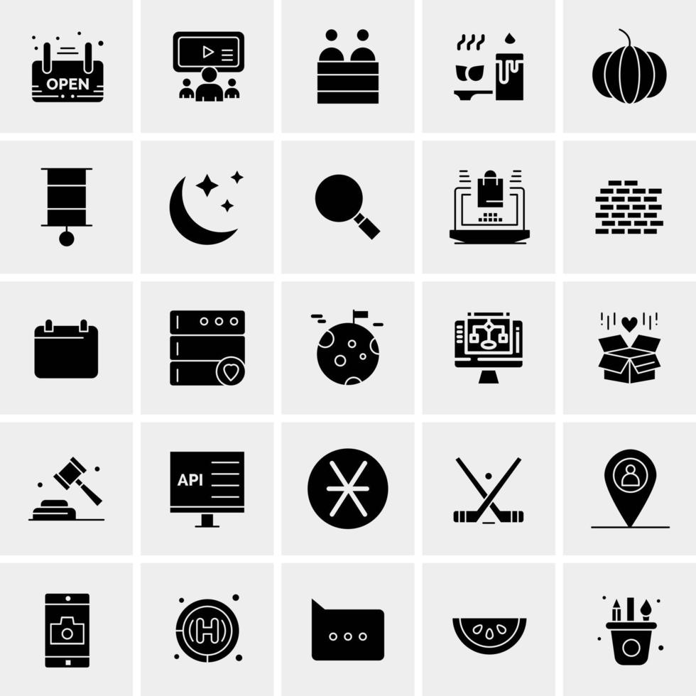 25 Universal Business Icons Vector Creative Icon Illustration to use in web and Mobile Related project