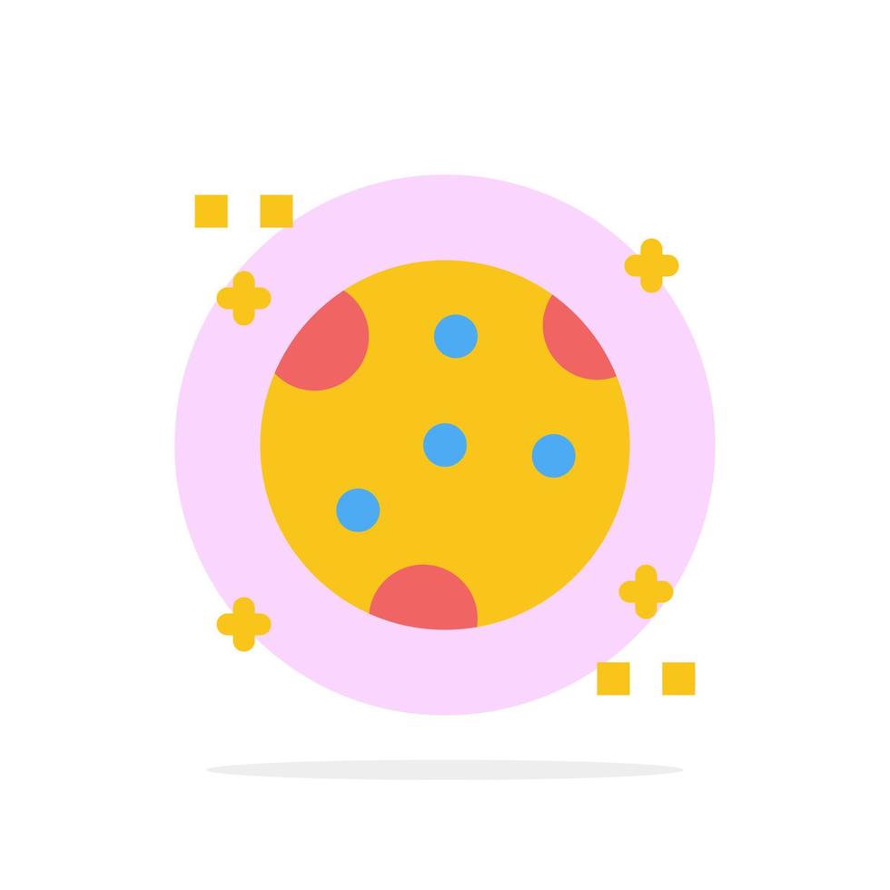 astronomía luna espacio abstracto círculo fondo plano color icono vector