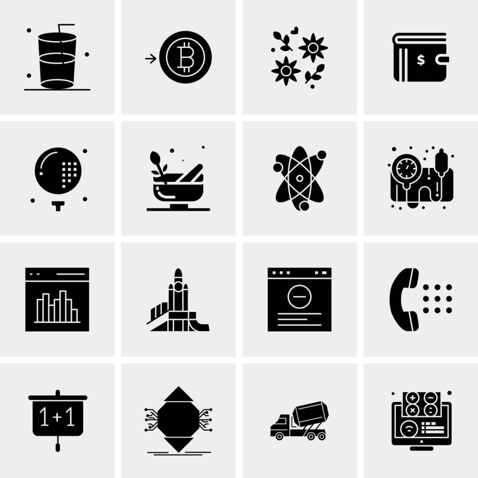 16 Universal Business Icons Vector Creative Icon Illustration to use in web and Mobile Related project