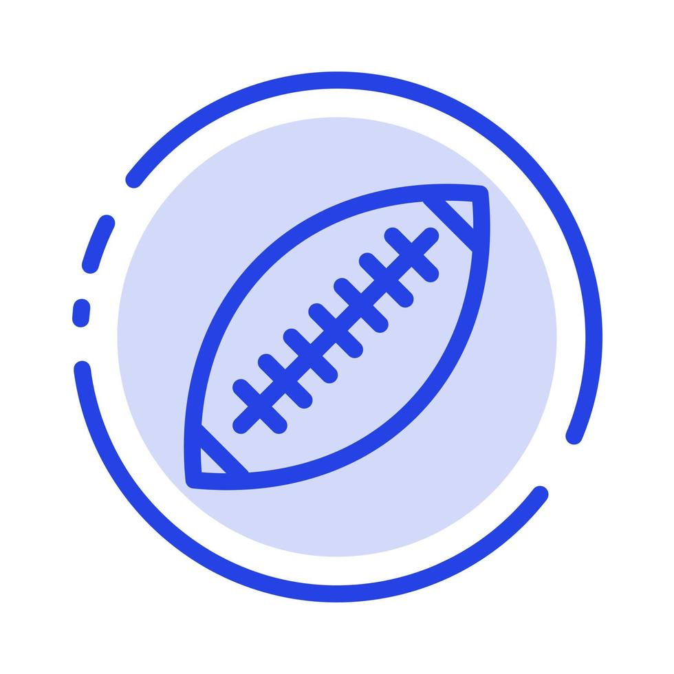 Afl Australia Football Rugby Rugby Ball Sport Sydney Blue Dotted Line Line Icon vector