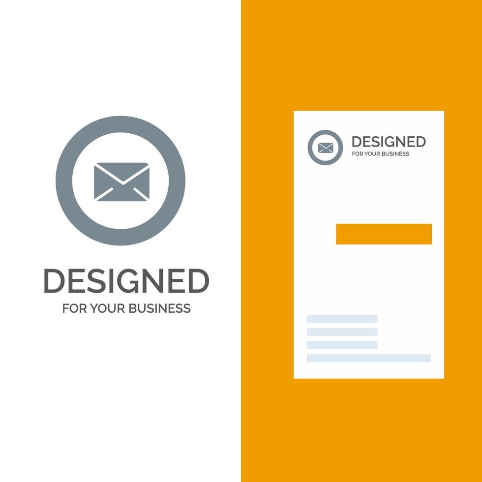Chat Message Support Text Message Typing Grey Logo Design and Business Card Template vector
