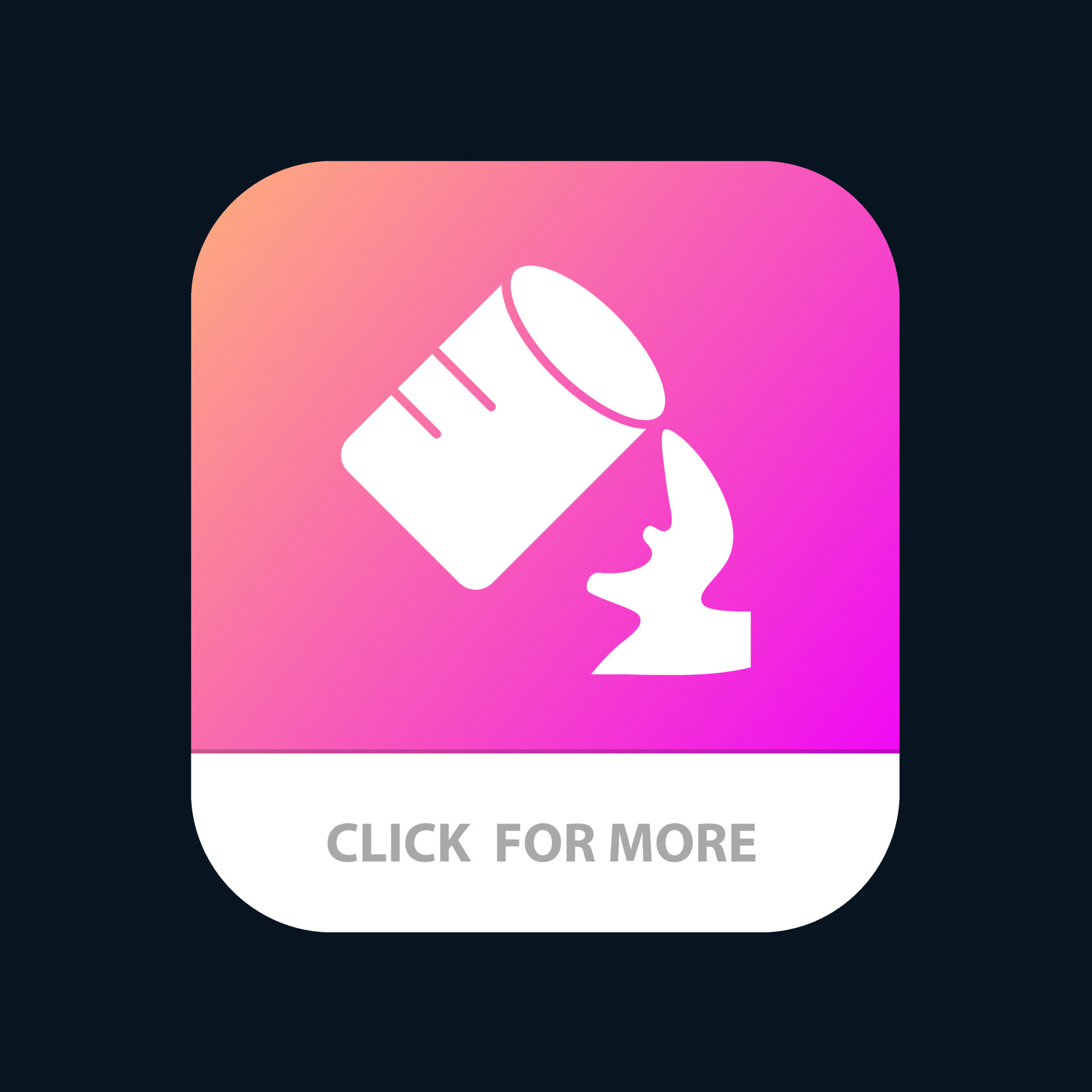 Glass Water Humid Mobile App Button Android and IOS Glyph Version