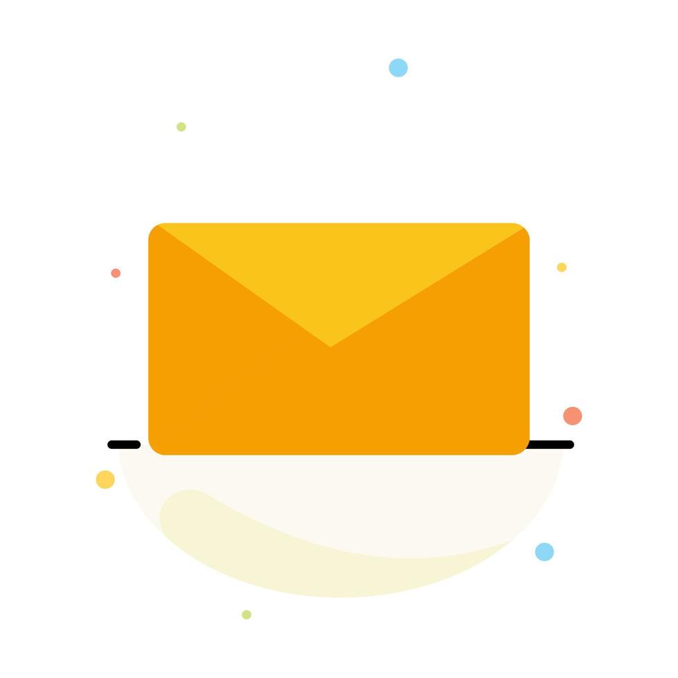plantilla de icono de color plano abstracto de interfaz de usuario de correo electrónico vector