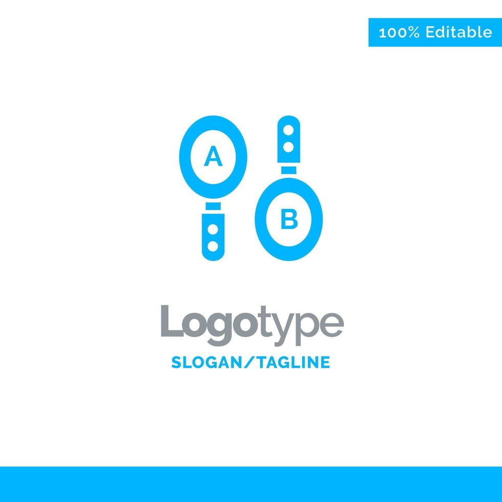Research Search Sign Computing Blue Business Logo Template vector