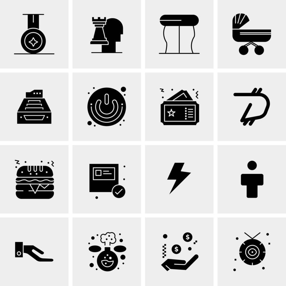 16 Universal Business Icons Vector Creative Icon Illustration to use in web and Mobile Related project