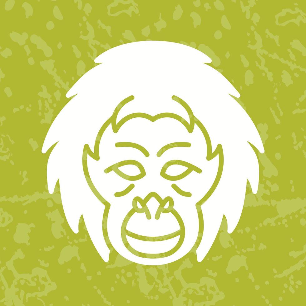 Orangutan Vector Icon