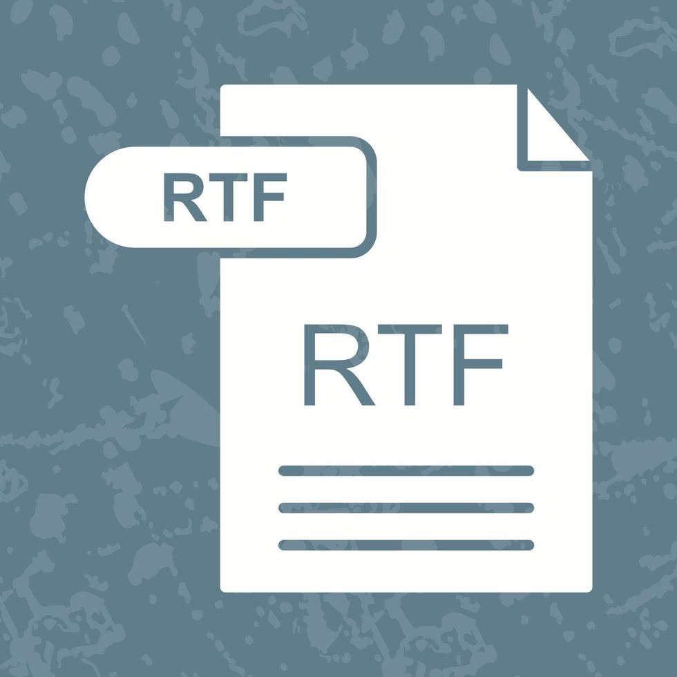 icono de vector rtf