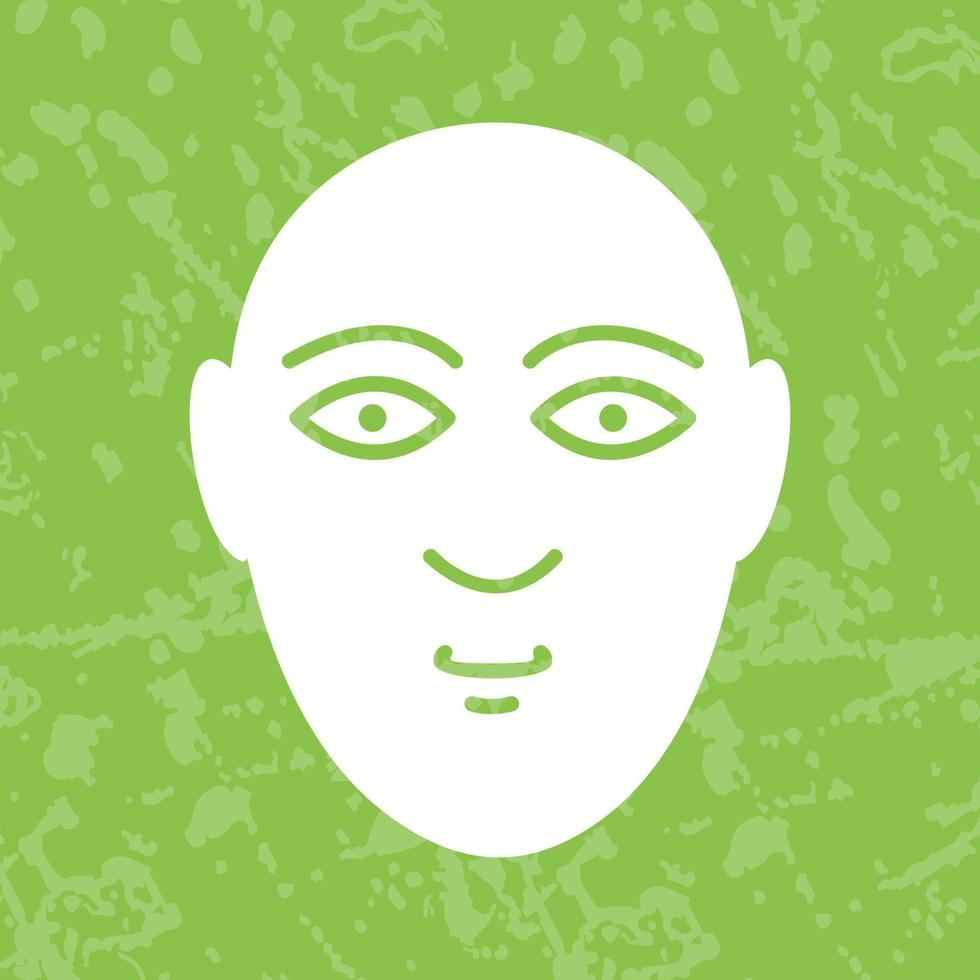 icono de vector de rostro humano