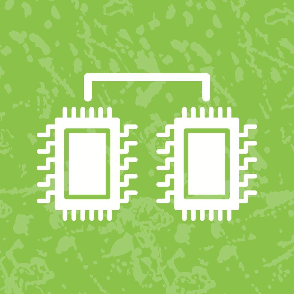 Processors Connected Vector Icon