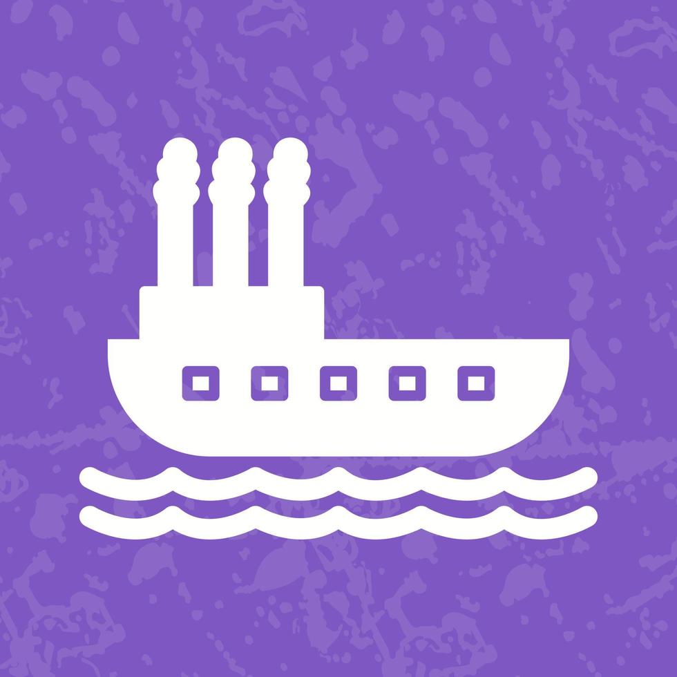 Steamboat Vector Icon