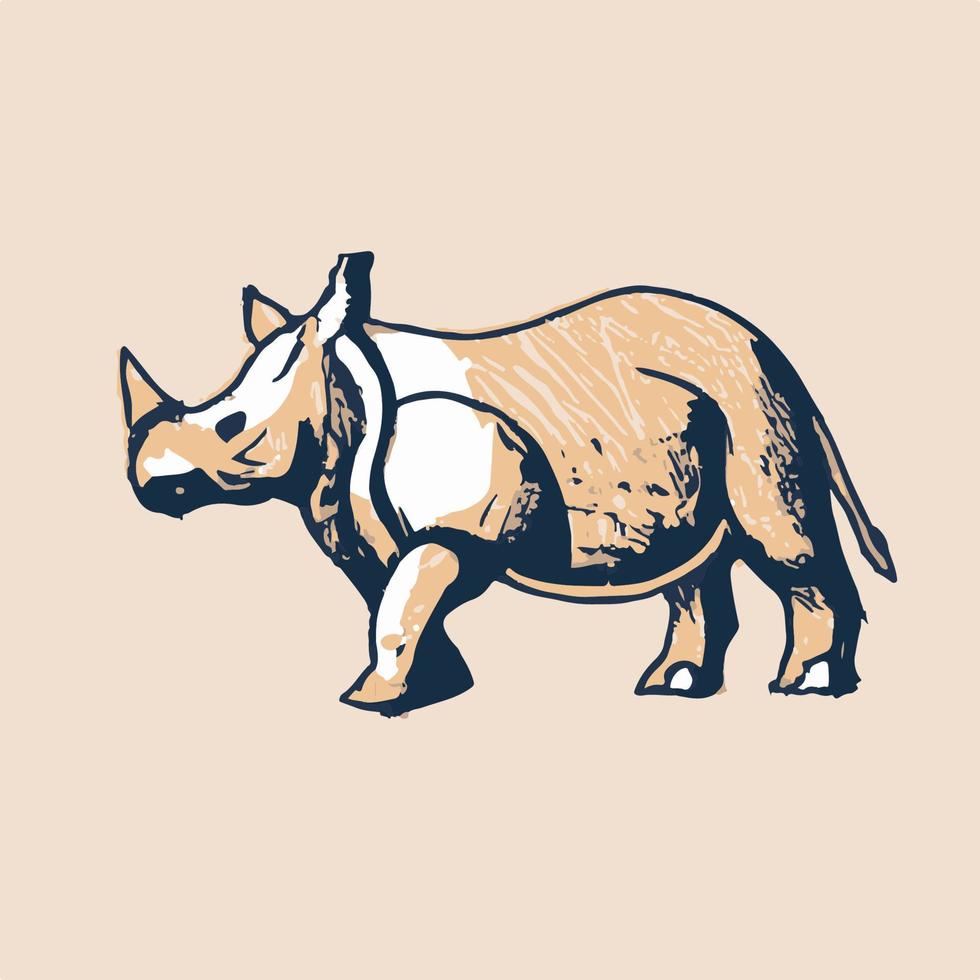 icono de ilustración animal vintage vector