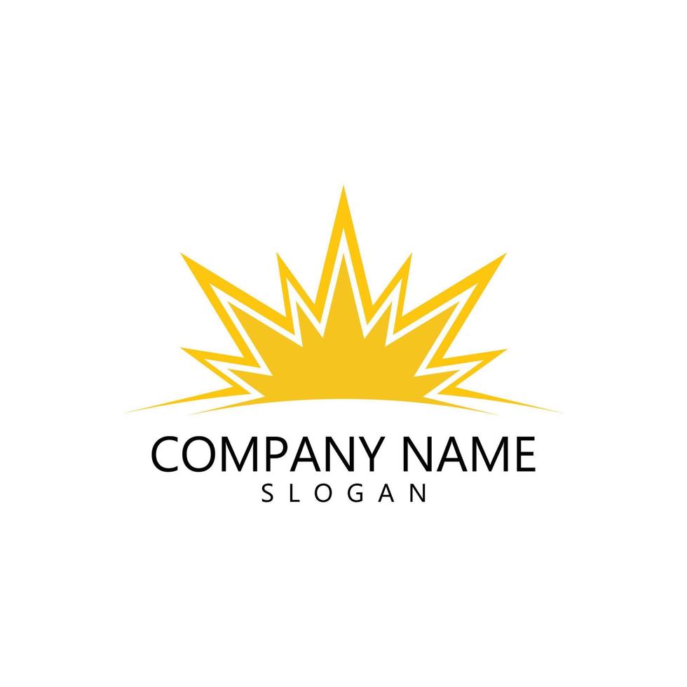 sun illustration logo vector