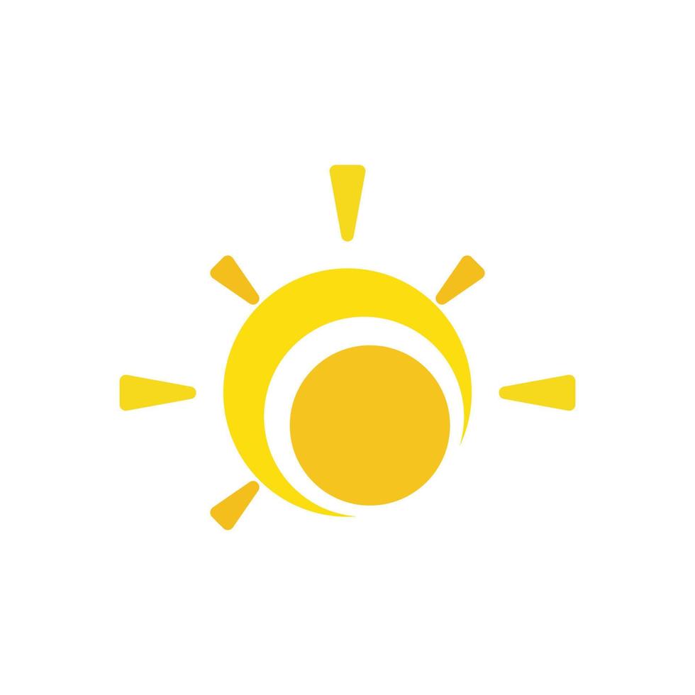 sun illustration logo vector