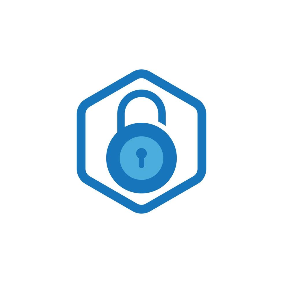 padlock logo icon vector