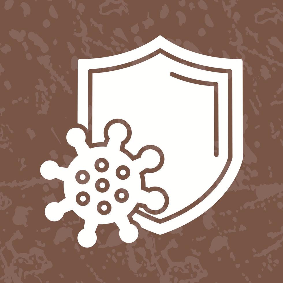 icono de vector de protección antivirus