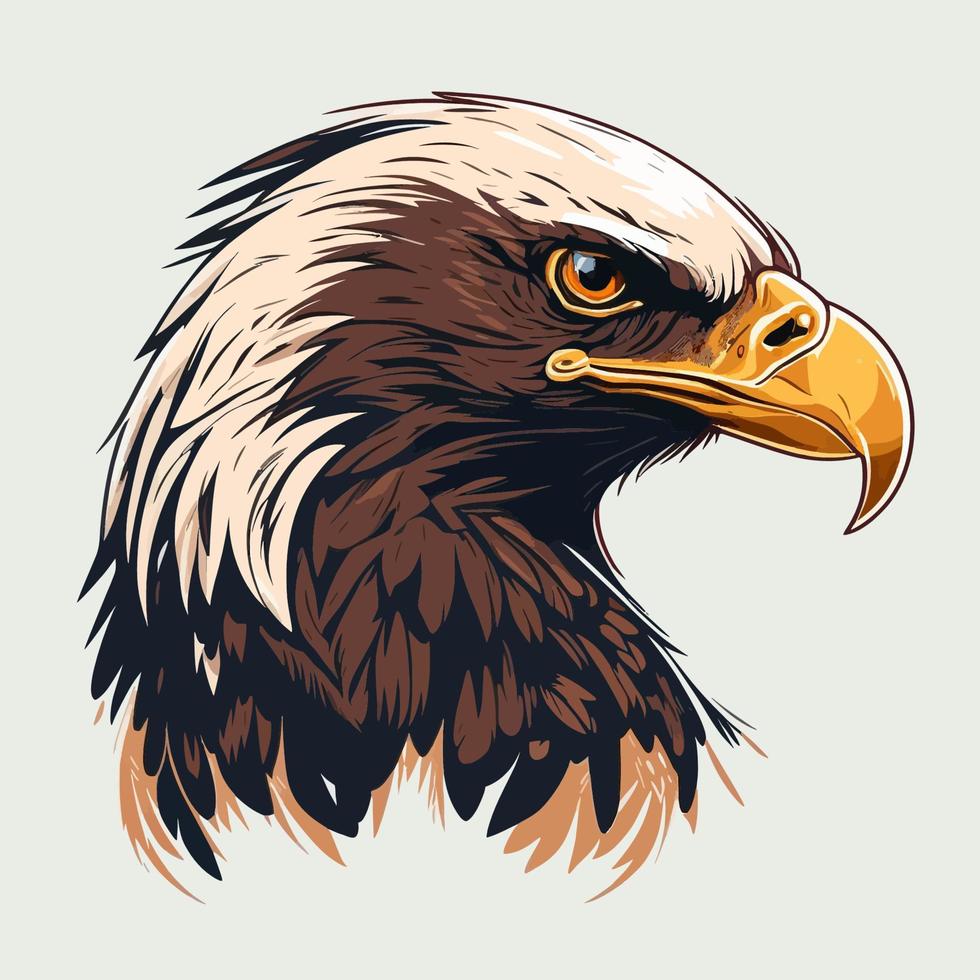 Eagle Head Eagle Logo Symbol - Gaming Logo Elegant Element for Brand - Eagle Abstract Symbols vector