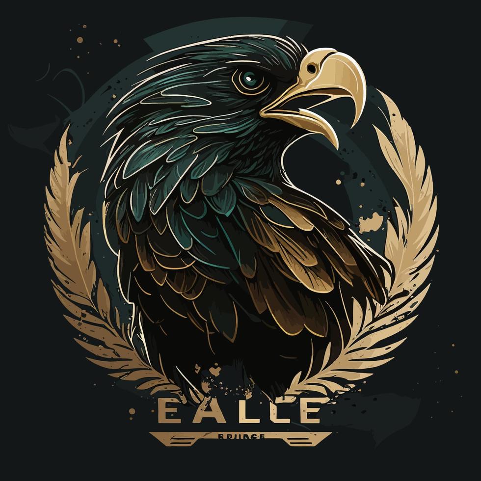 Eagle Head Eagle Logo Symbol - Gaming Logo Elegant Element for Brand - Eagle Abstract Symbols vector