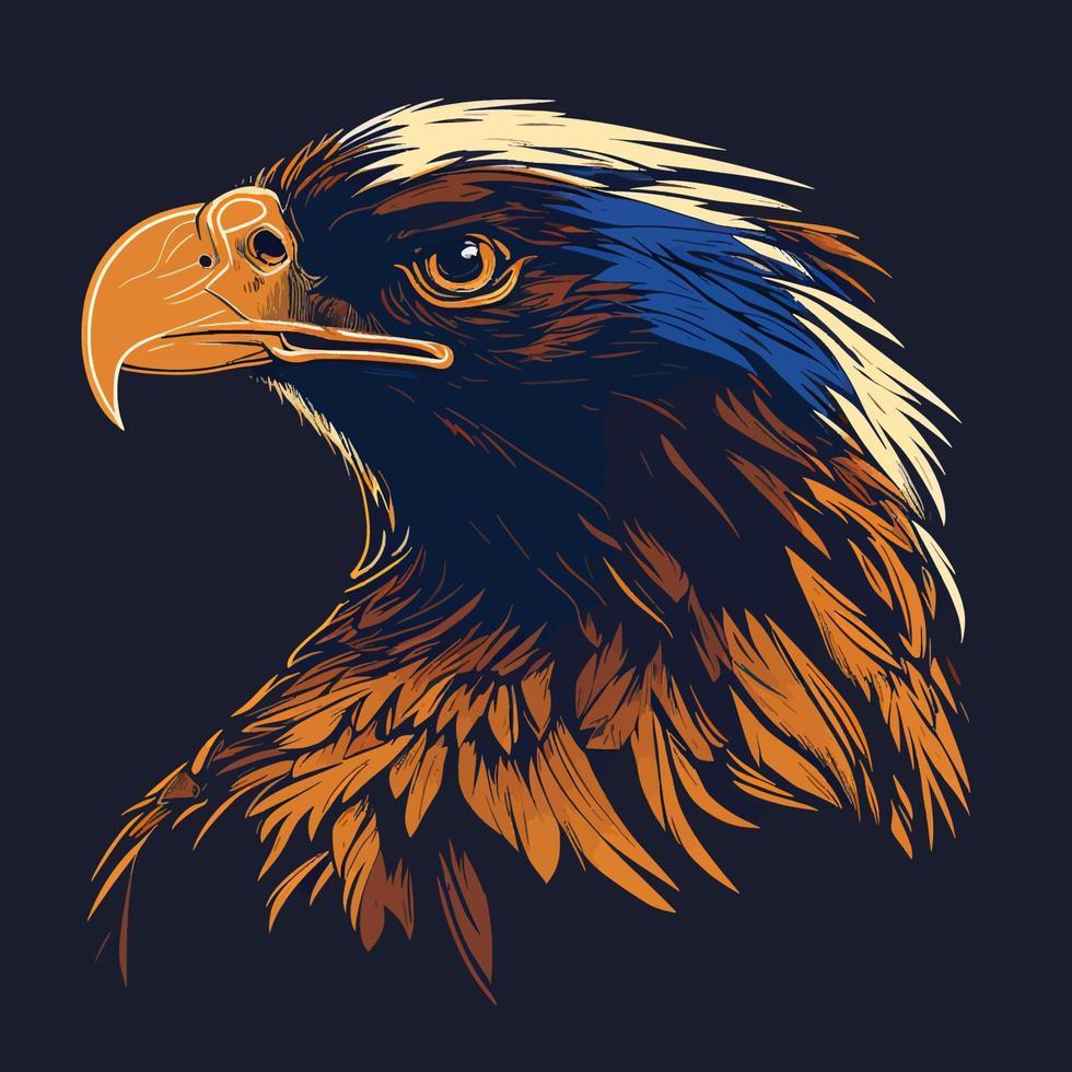 Eagle Head Eagle Logo Symbol - Gaming Logo Elegant Element for Brand - Eagle Abstract Symbols vector