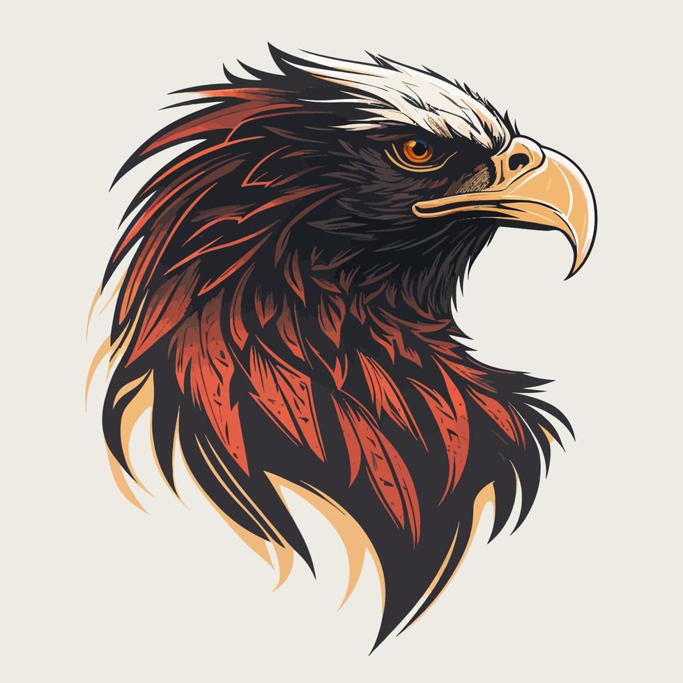 Eagle Head Eagle Logo Symbol - Gaming Logo Elegant Element for Brand - Eagle Abstract Symbols vector