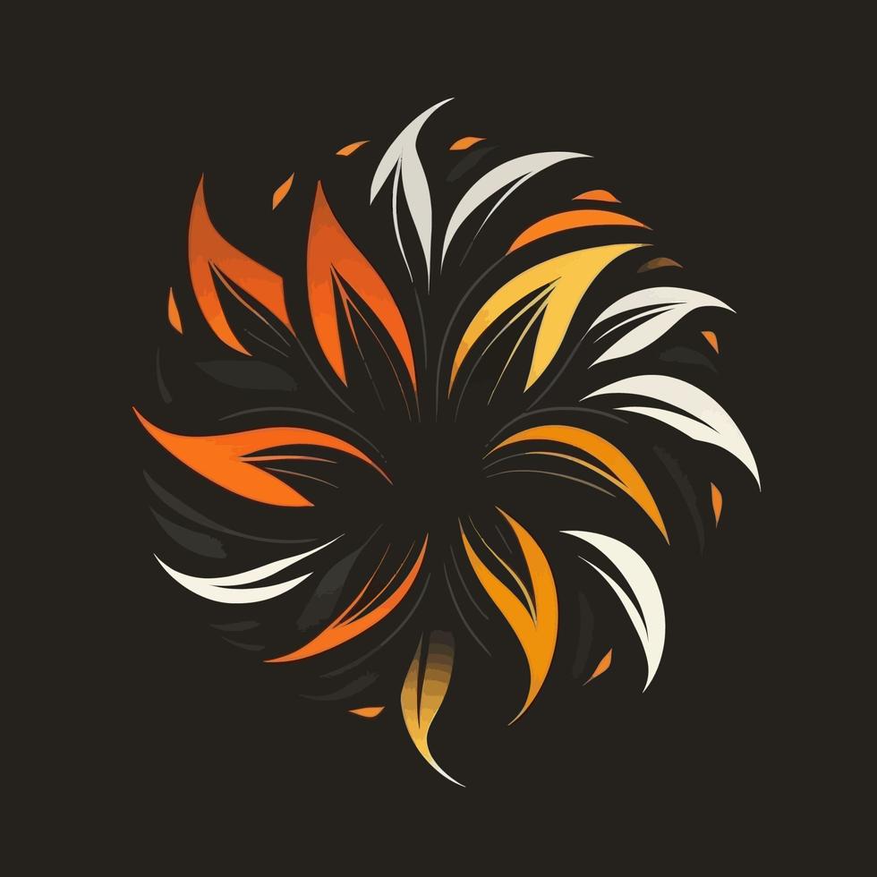 símbolo de la flor símbolo del logotipo de la flor del árbol - elemento elegante del logotipo de la empresa para la marca - símbolos abstractos de la planta de la empresa vector