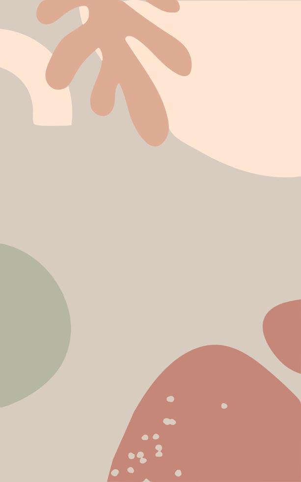 Modern floral abstract illustration. Inspirational art. Trendy design. Concept print. vector