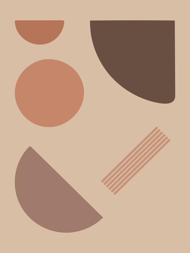 Abstract contemporary aesthetic background. minimalist art print. vector