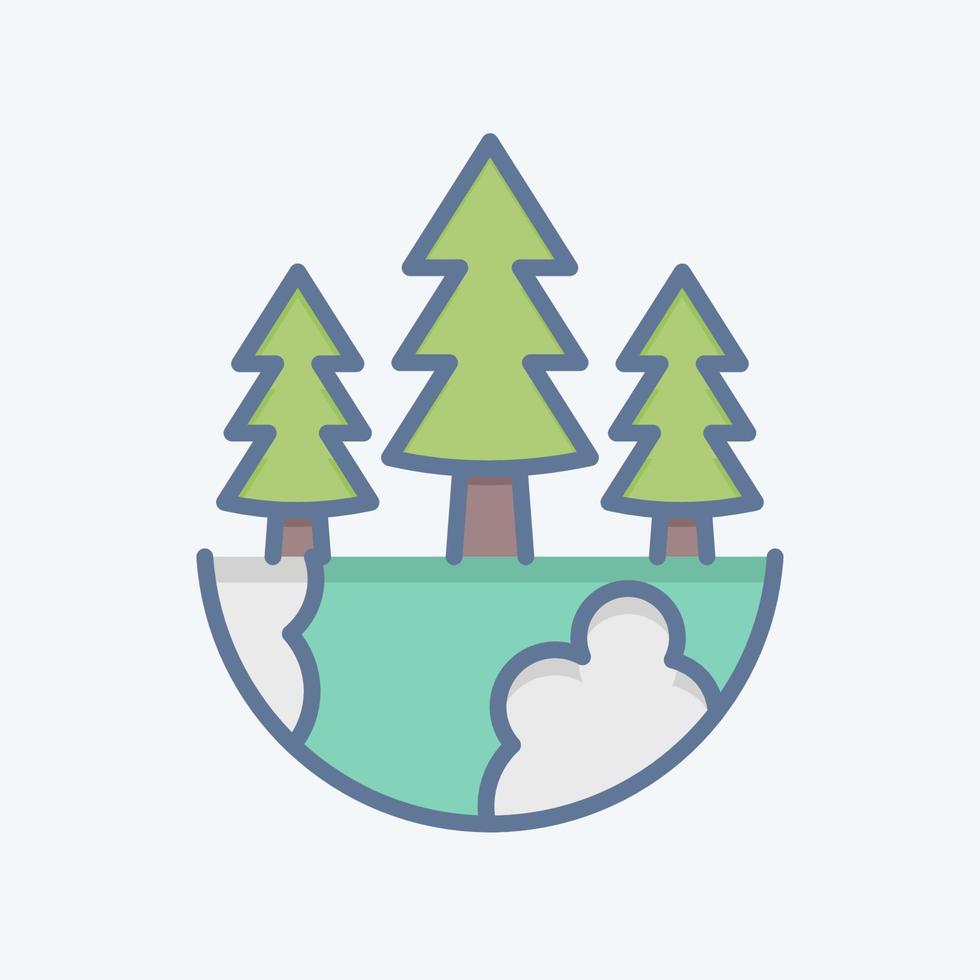 Icon Earth Environment. related to Environment symbol. doodle style. simple illustration. conservation. earth. clean vector