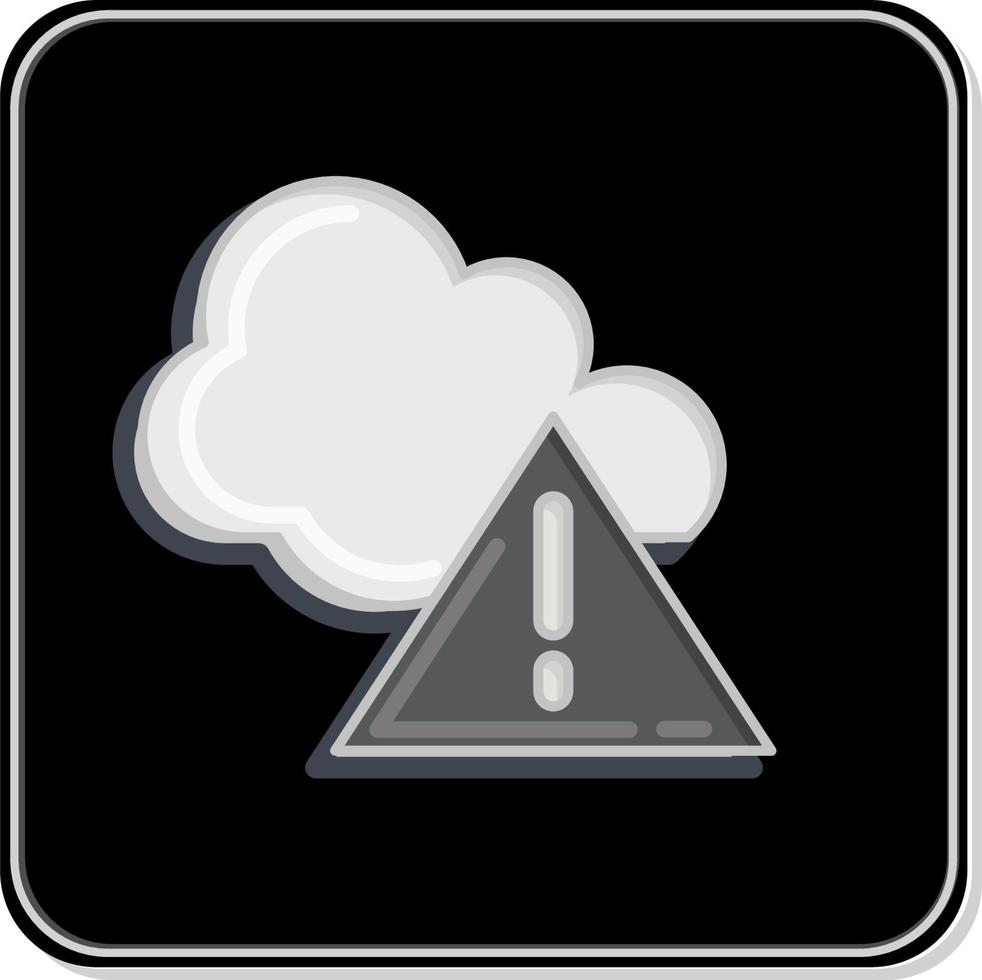 Icon Environment Alert. related to Environment symbol. Glossy Style. simple illustration. conservation. earth. clean vector