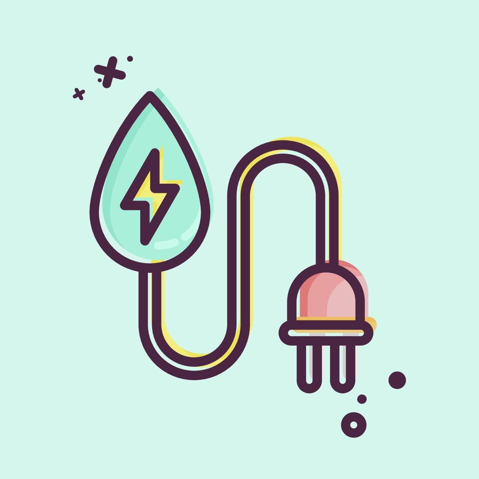 Icon Water Energy. related to Environment symbol. MBE style. simple illustration. conservation. earth. clean vector