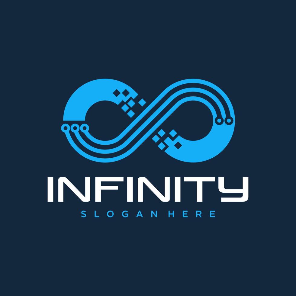 Infinite limitless symbol icon or logo design template vector