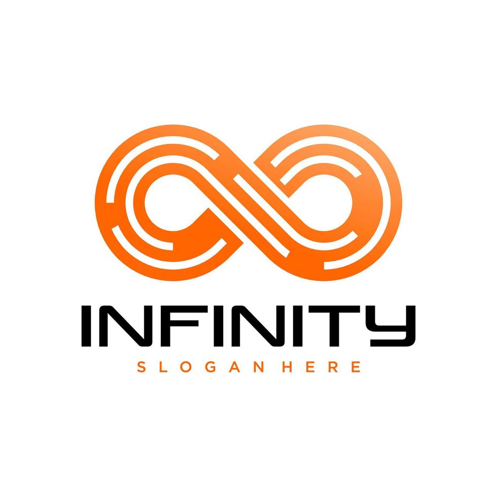 Infinite limitless symbol icon or logo design template vector