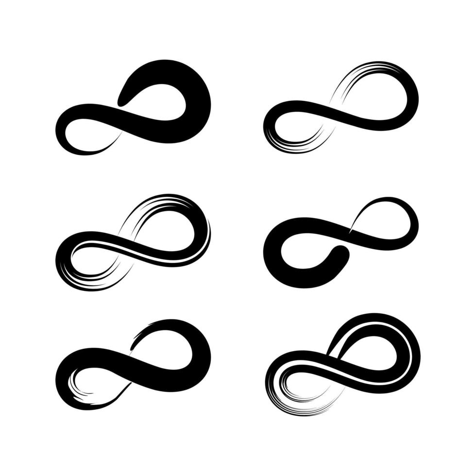 Infinite limitless symbol icon or logo design template vector