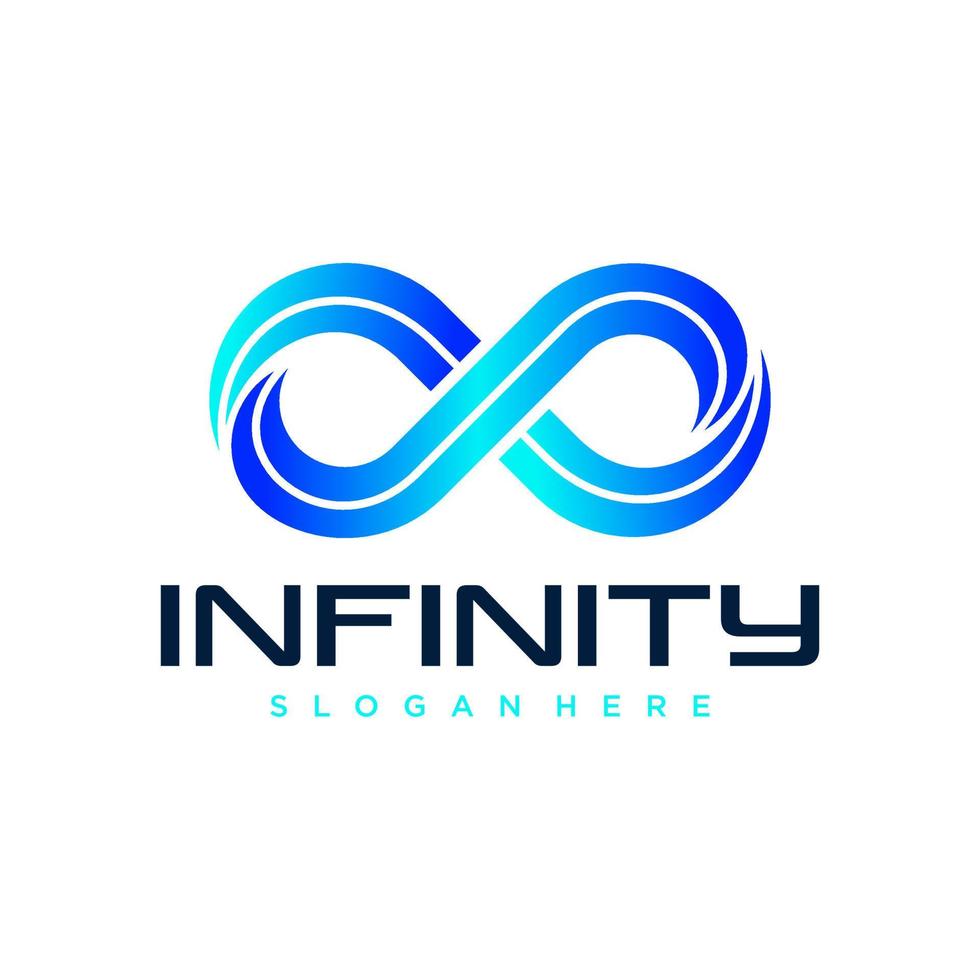 Infinite limitless symbol icon or logo design template vector