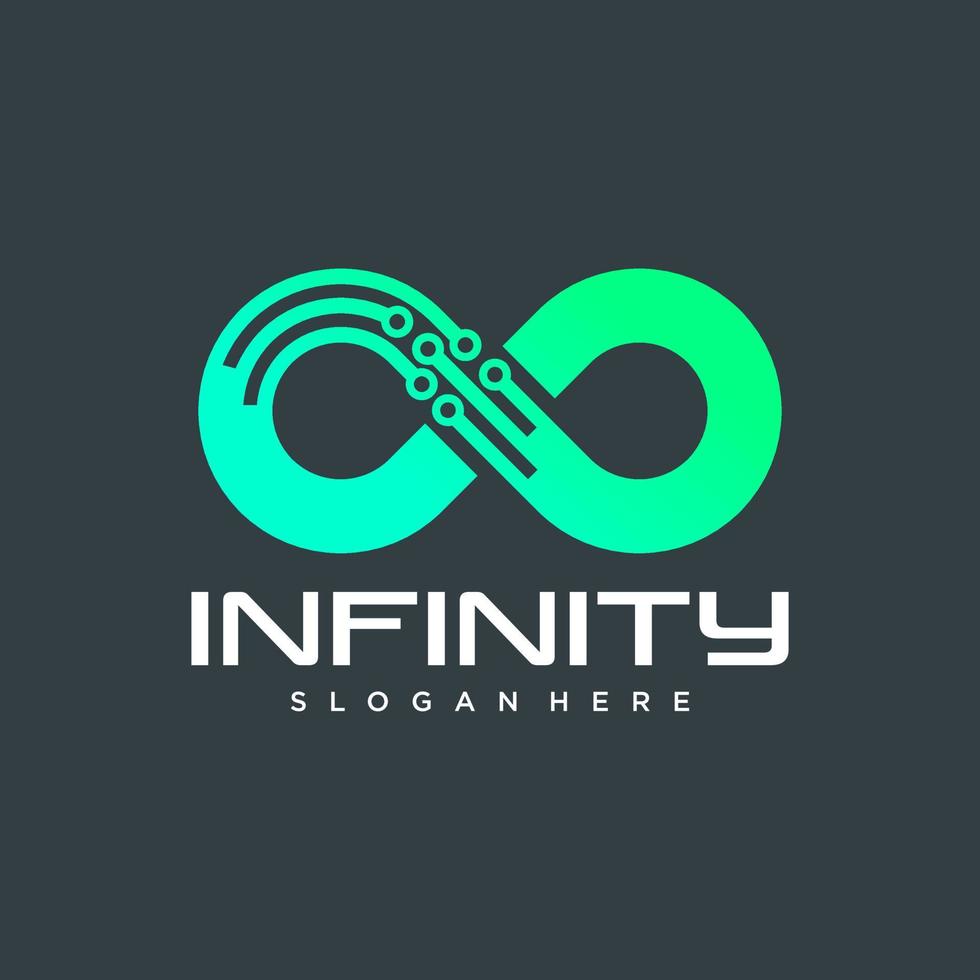 Infinite limitless symbol icon or logo design template vector