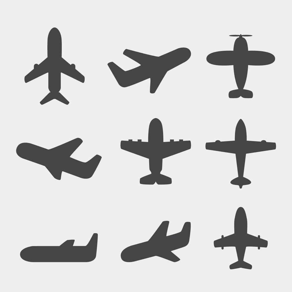 vector de iconos de avión